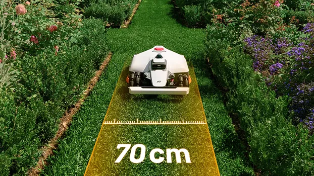 Durchfährt mühelos Engpässe bis 70 cm Breite