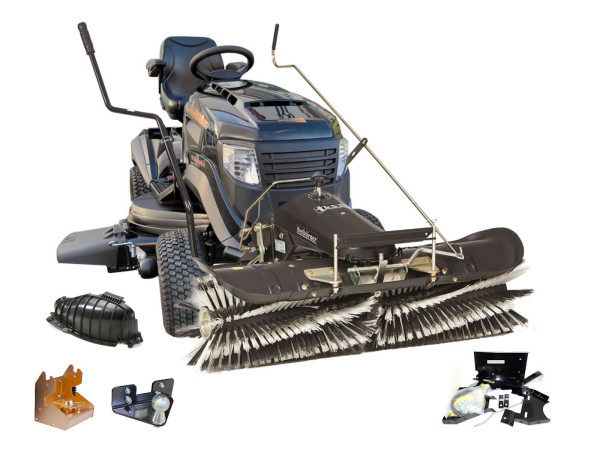 Black Edition Pro 300/118 Twin HS Rasentraktor inkl. TK520 Kehrmaschine