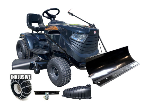 BLACK EDITION Rasentraktor PRO 228/108 Twin HS mit Winterpaket 120 Plus