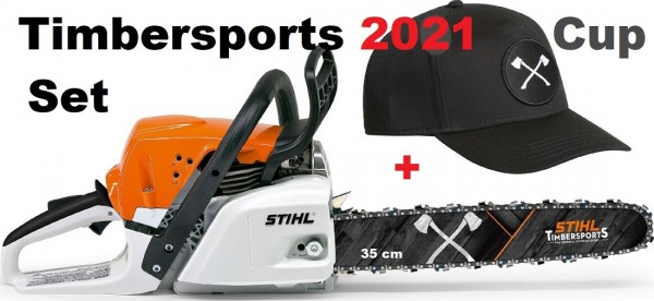 STIHL Motorsäge MS 231- 35cm -Timbersports® WM 2021 inkl. Cap