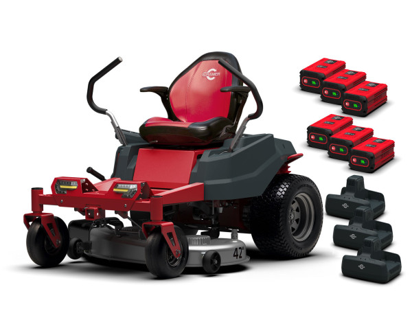 Cramer 82ZT107 Akku-Aufsitzmäher Set