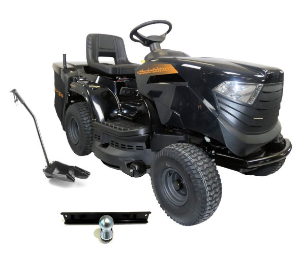BLACK EDITION Rasentraktor PRO 218/98 Twin H inkl. Anhängerkupplung