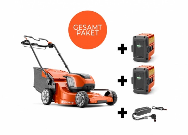 Husqvarna LC 347iVX Rasenmäher inkl. 2x Akku und Ladegerät