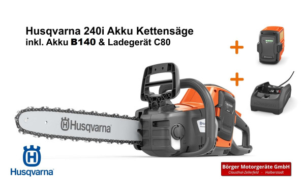 Husqvarna Akku-Motorsäge 240i 14" inkl. Akku & Ladegerät