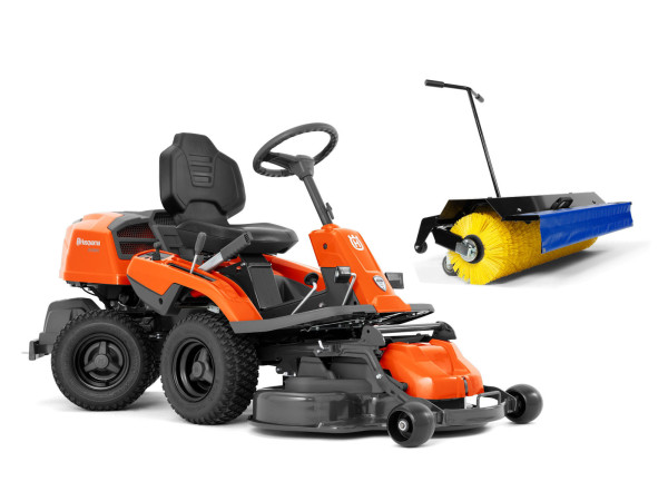 Husqvarna R 214TC Comfort Edition Frontmäher inkl. Kehrmaschine