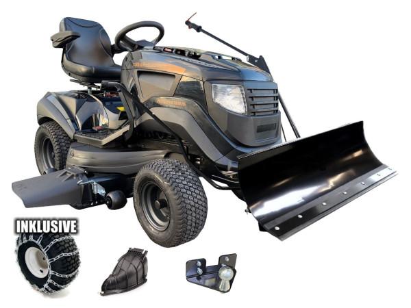 Black Edition Stiga Rasentraktor Pro 300/118 Twin HS inkl. Schneeschild 120