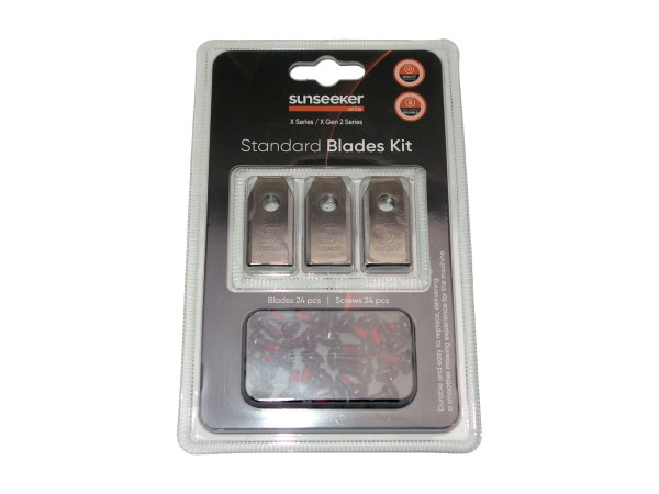 Sunseeker Mähroboter Ersatzmesser-Set (24 Klingen + Schrauben) für X-Serie