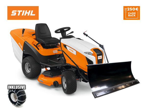 STIHL RT 6112 ZL Rasentraktor mit Winterpaket Comfort 120 Plus